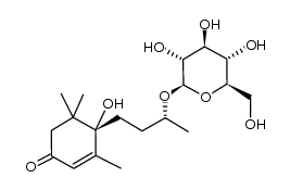 Blumenol B 9-O-glucoside Structure
