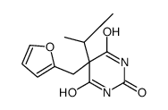 5-furfuryl-5-isopropylbarbituric acid Structure