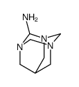 1,3,5-Triazatricyclo[3.3.1.13,7]decan-2-amine(9CI) Structure
