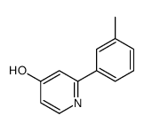 2-(3-methylphenyl)-1H-pyridin-4-one结构式