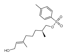 (E)-(S)-(+)-3,7-dimethyl-8-[(p-tolylsulphonyl)oxy]-2-octen-1-ol Structure