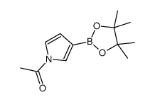 1-乙酰基吡咯-3-硼酸频那醇酯结构式