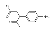 3-p.aminophenyl-4-oxopentanoic acid Structure