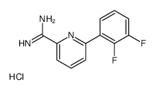 6-(2,3-difluorophenyl)pyridine-2-carboximidamide,hydrochloride Structure