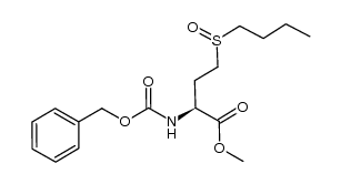 benzyl (S)-1-(methoxycarbonyl)-3-(butylsulfinyl)propylcarbamate Structure
