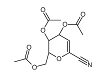 4,5,7-TRI-O-ACETYL-2,6-ANHYDRO-3-DEOXY-D-ARABINO-HEPT-2-ENONONITRILE,结构式