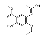 Methyl 5-acetamido-2-amino-4-ethoxybenzoate结构式