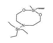 2-methyl-2-vinyl-6-triethylstannyl-1,3-dioxy-6-azo-2-silacyclooctane结构式