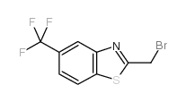 2-溴甲基-5-三氟甲基苯并噻唑结构式