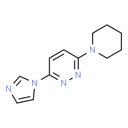 PYRIDAZINE, 3-(1H-IMIDAZOL-1-YL)-6-(1-PIPERIDINYL)-结构式