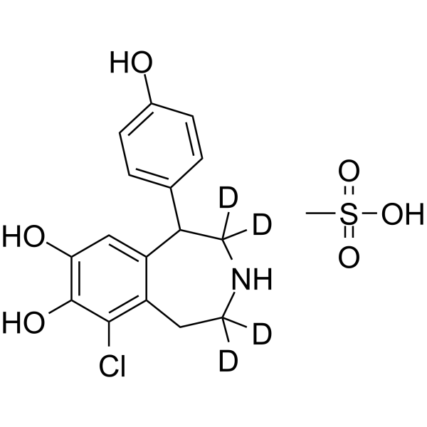 Fenoldopam-d4 mesylate Structure