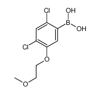 2,4-Dichloro-5-(2-methoxyethoxy)phenylboronic acid Structure