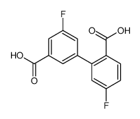 2-(3-carboxy-5-fluorophenyl)-4-fluorobenzoic acid Structure