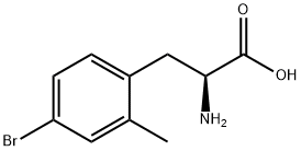 2-Amino-3-(4-bromo-2-methylphenyl)propanoic acid Structure