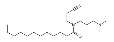 N-(2-cyanoethyl)-N-[3-(dimethylamino)propyl]dodecanamide Structure
