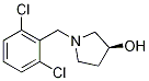 (S)-1-(2,6-二氯-苄基)-吡咯烷-3-醇结构式
