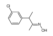 3-(m-chlorophenyl)-2-butanone oxime结构式