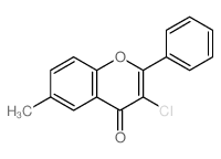 4H-1-Benzopyran-4-one,3-chloro-6-methyl-2-phenyl-结构式