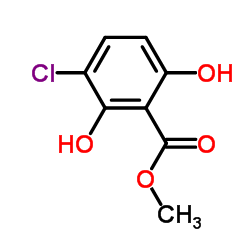 Methyl 3-chloro-2,6-dihydroxybenzoate结构式