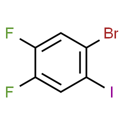 1-Bromo-4,5-difluoro-2-iodobenzene Structure