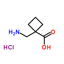1-(aminomethyl)cyclobutane-1-carboxylic acid hydrochloride Structure