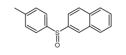 2-naphthyl p-tolyl sulphoxide结构式