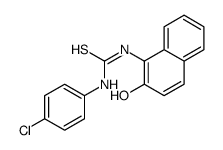 1-(4-chlorophenyl)-3-(2-hydroxynaphthalen-1-yl)thiourea结构式