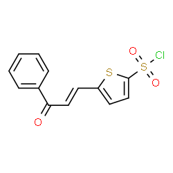 5-(3-OXO-3-PHENYLPROPENYL)THIOPHENE-2-SULFONYLCHLORIDE Structure