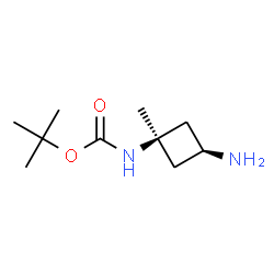 cis-(3-amino-1-methyl-cyclobutyl)carbamic acid tert-butyl este Structure