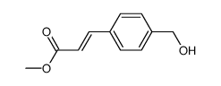 (E)-methyl 3-(4-(hydroxymethyl)phenyl)acrylate结构式
