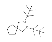 (cyclopentane-1,1-diylbis(methylene))bis(oxy)bis(tert-butyldimethylsilane)结构式