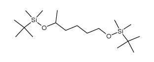 rac-1,5-bis[(tert-butyldimethylsilyl)oxy]hexane Structure