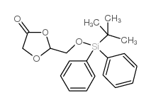 2-[(叔丁基二苯基甲硅烷基氧基)甲基]-1,3-二氧杂烷-4-酮结构式