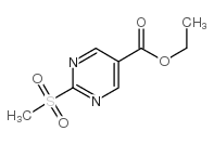 2-甲砜基-5-嘧啶甲酸乙酯结构式