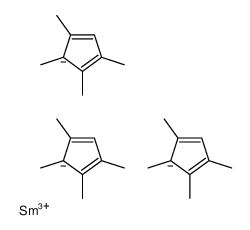 samarium(3+),1,2,3,5-tetramethylcyclopenta-1,3-diene Structure