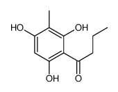 2',4',6'-Trihydroxy-3'-methylbutyrophenone结构式
