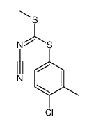 (4-CHLORO-3-METHYLPHENYL) METHYL CYANOCARBONIMIDODITHIOATE结构式