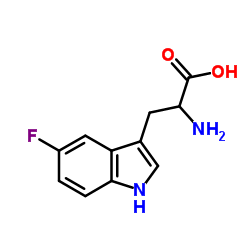 2-氨基-3-(5-氟-1H-吲哚-3-基)丙酸图片