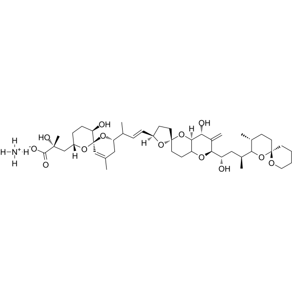 Okadaic acid ammonium salt Structure