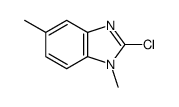 (9ci)-2-氯-1,5-二甲基-1H-苯并咪唑结构式