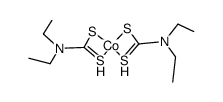 Cobalt(2+) bis(diethylcarbamodithioate)结构式