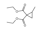diethyl 2-methylcyclopropane-1,1-dicarboxylate结构式