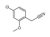 (4-氯-2-甲氧基苯基)乙腈结构式