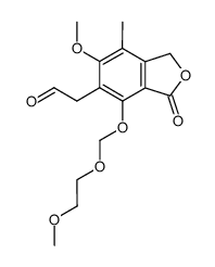 [6-methoxy-4-(2-methoxyethoxymethoxy)-7-methyl-3-oxo-1,3-dihydroisobenzofuran-5-yl]-acetaldehyde Structure