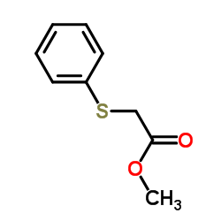 (苯硫基)乙酸甲酯结构式