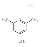 Pyridine, 2,4,6-trimethyl-, hydrochloride Structure