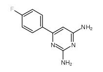 2,4-二氨基-6-(4-氟苯基)嘧啶结构式