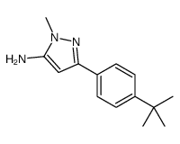 5-氨基-3-(4-叔丁基苯基)-1-甲基吡唑结构式