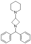 1-[1-(DIPHENYLMETHYL)-3-AZETIDINYL]PIPERIDINE structure