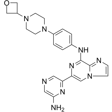 Lanraplenib (GS-9876)结构式